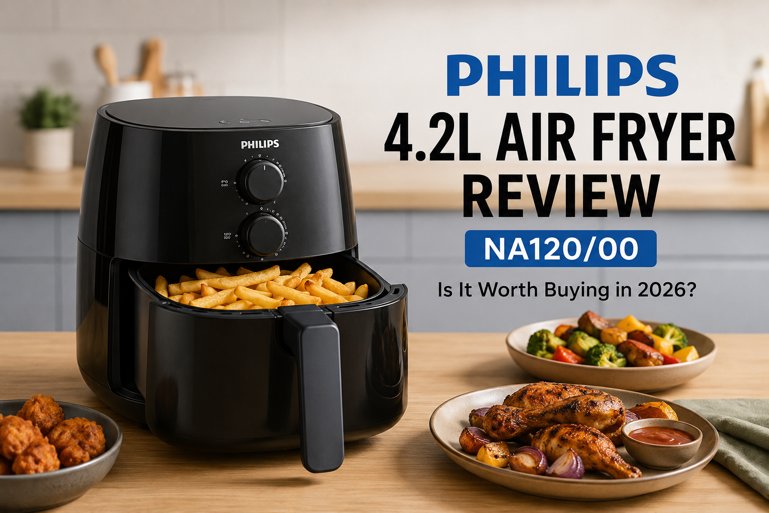 You are currently viewing Philips 4.2L Air Fryer Review (2026): NA120/00 Honest Review – Is It Worth Buying?